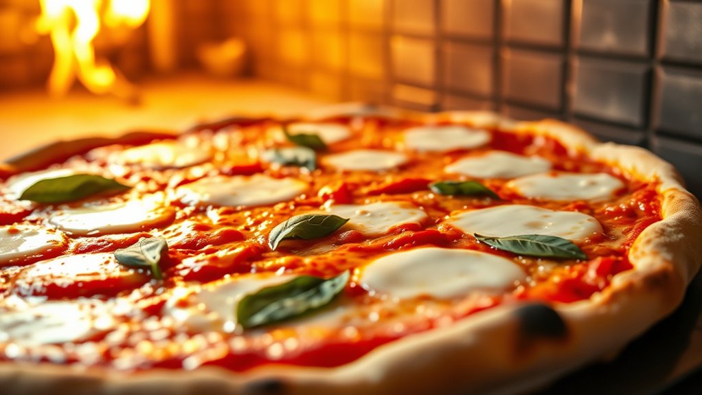 bake pizza at high heat