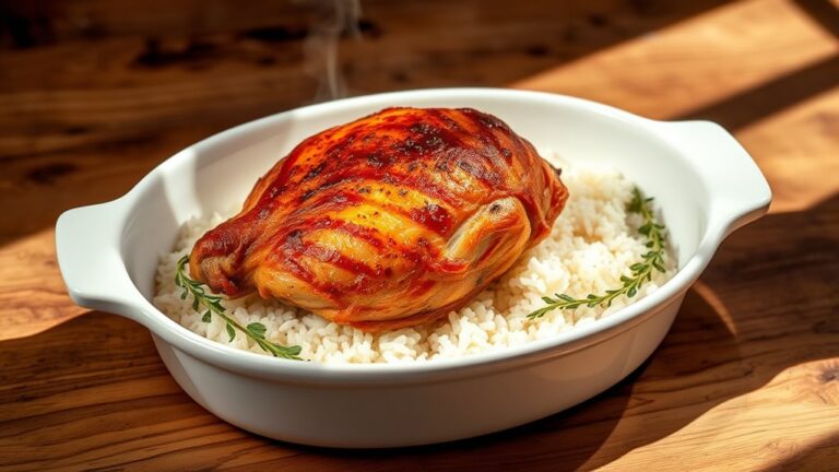 baked chicken with rice