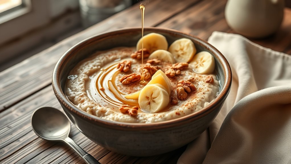 banana flavored oatmeal dish
