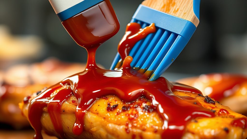 baste with additional sauce
