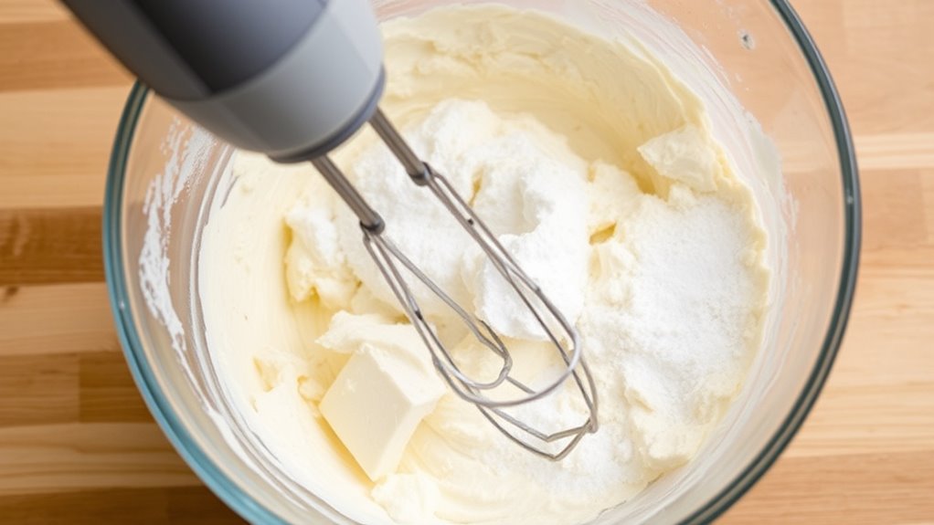 beat the cream cheese