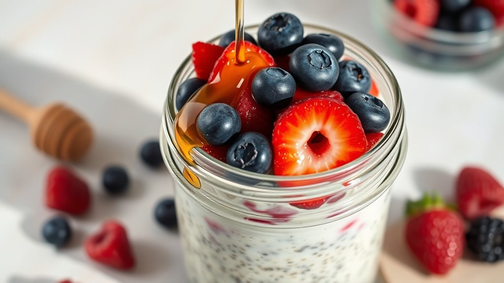 berries and honey oats