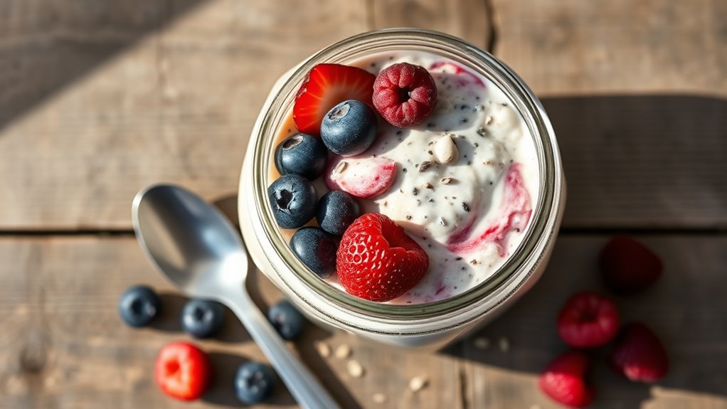 berry infused overnight oats recipe