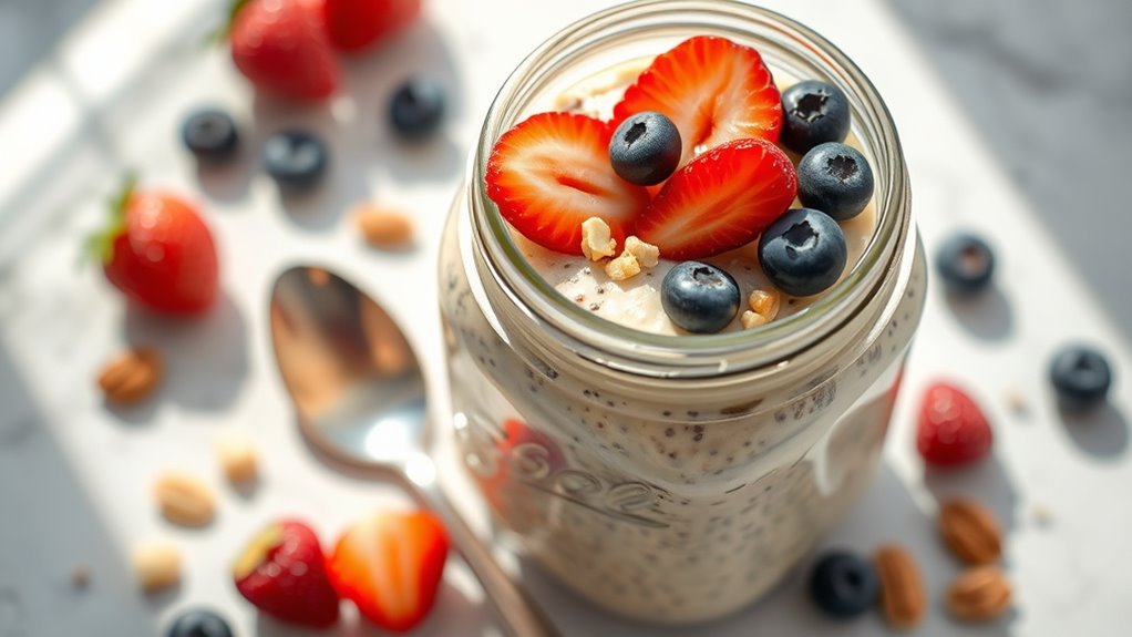 berry nut overnight oats