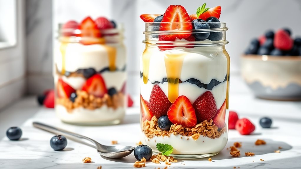 breakfast parfait jar recipes