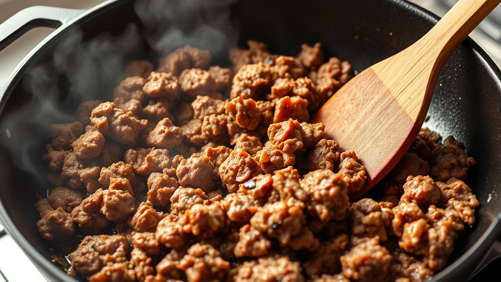 brown the ground beef