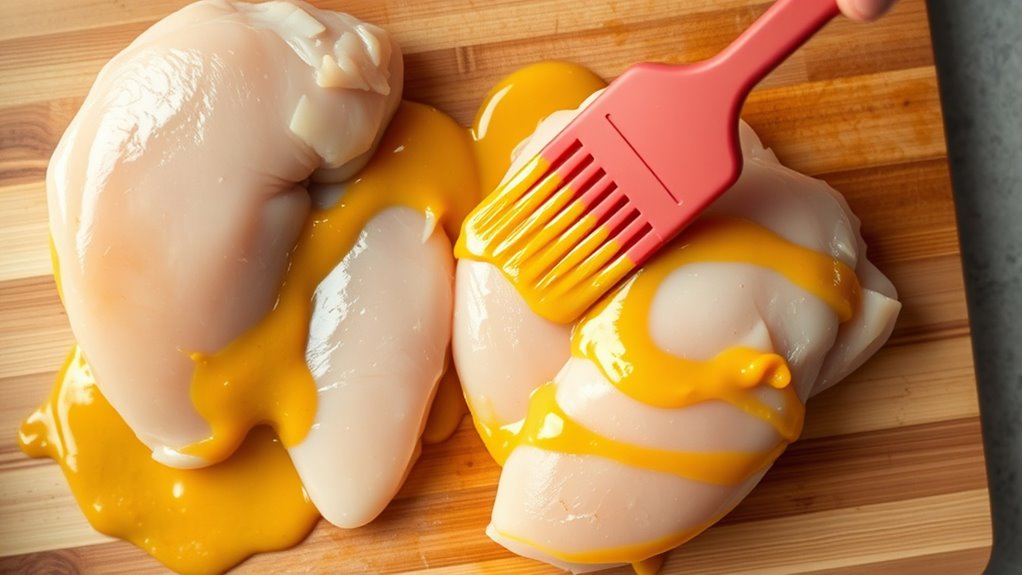 brush chicken with mango
