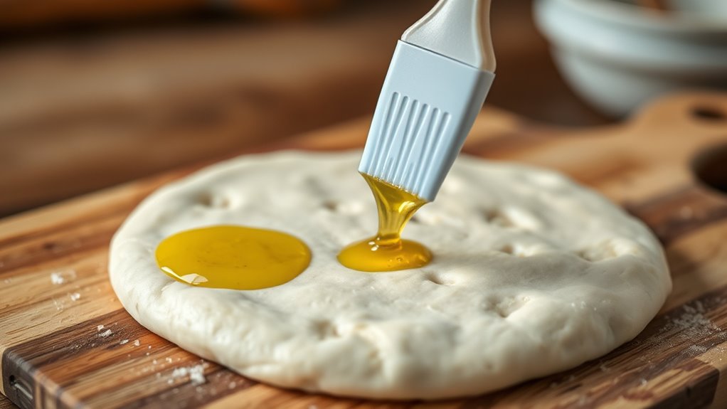 brush dough with oil