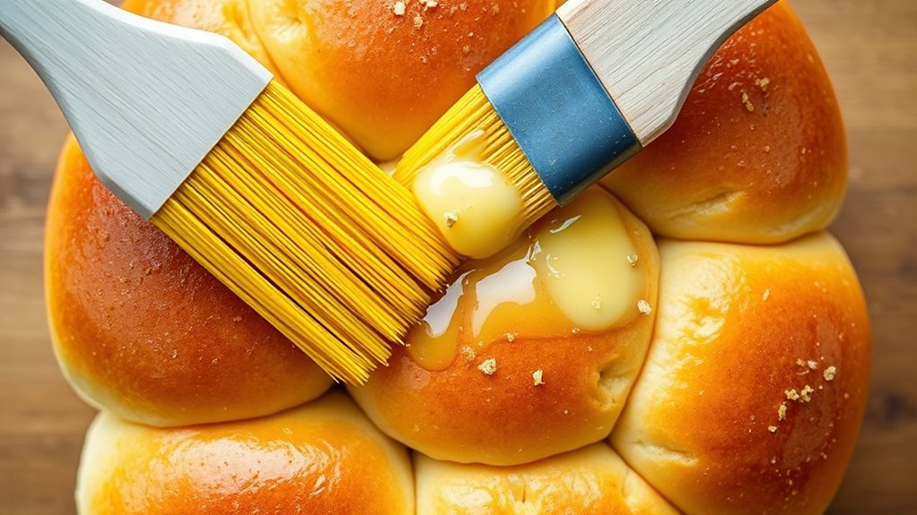 brush garlic butter generously