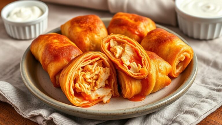 buffalo chicken pizza rolls