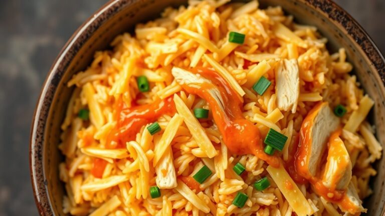 buffalo chicken with rice