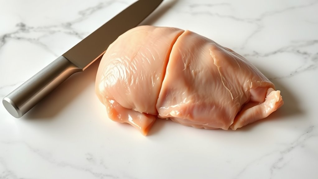 butterfly and flatten chicken