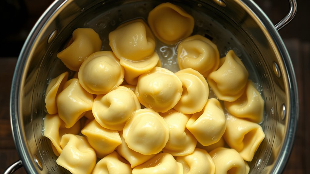 carefully drain the tortellini