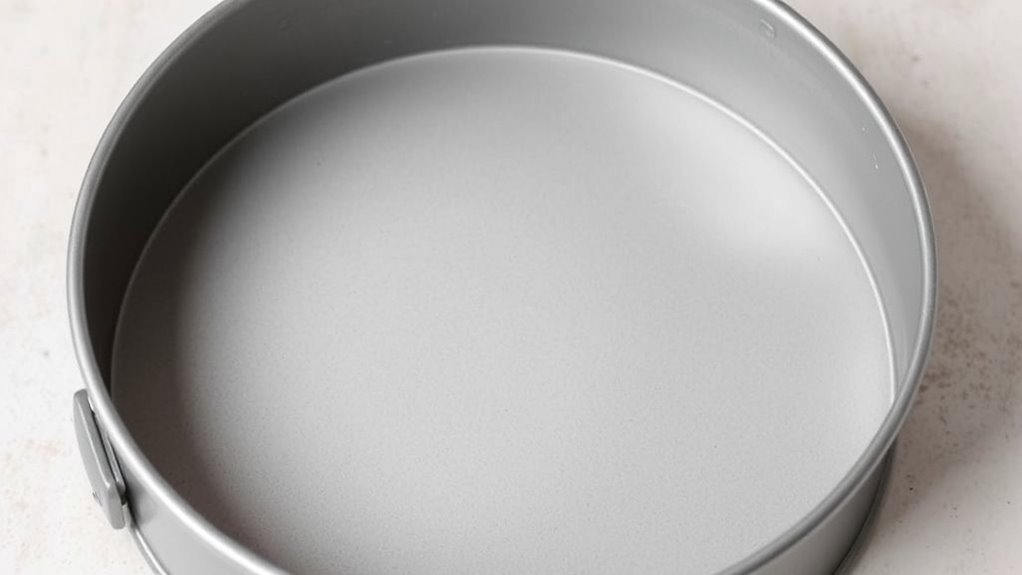 carefully prepare springform pan