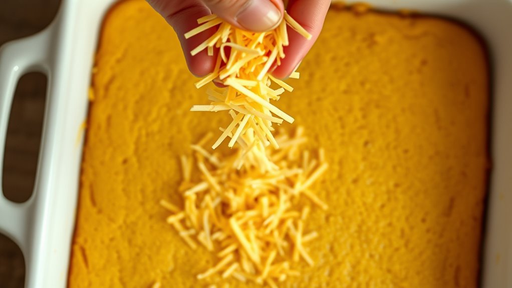 cheese sprinkled on top