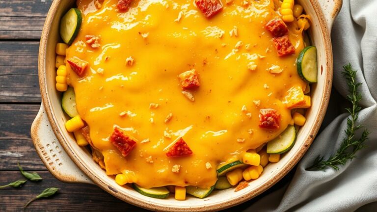 cheesy vegetable casserole recipe