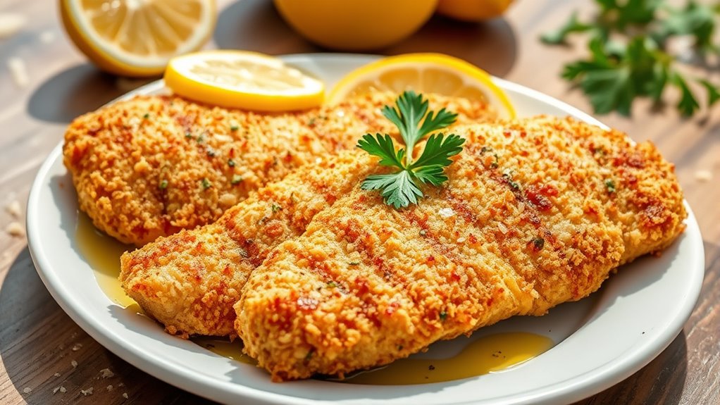chicken with parmesan crust