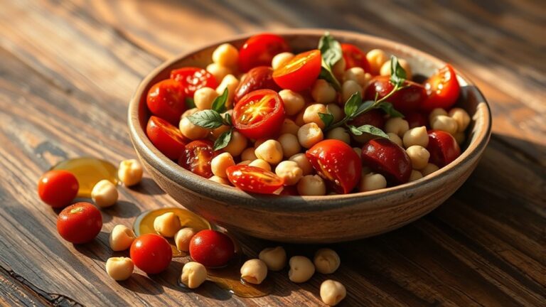 chickpea salad with garlic