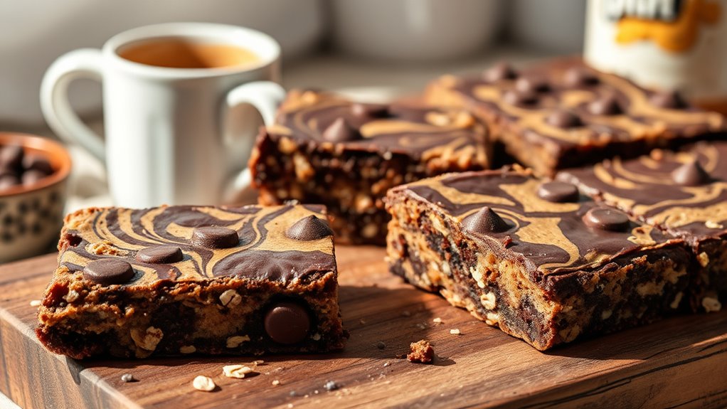 chocolate peanut butter bars