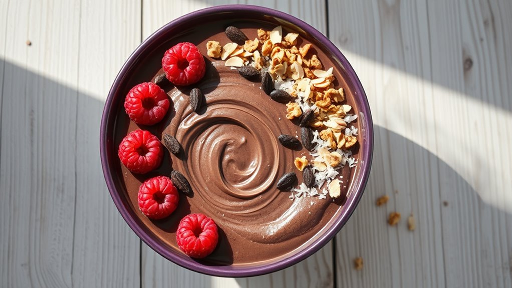 chocolatey smoothie bowl delight