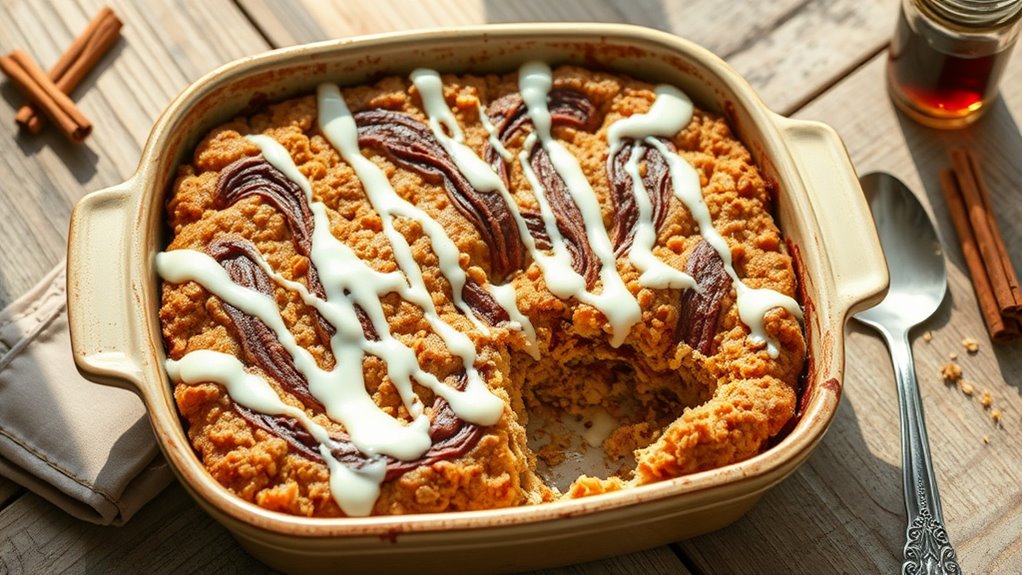 cinnamon roll oatmeal recipe
