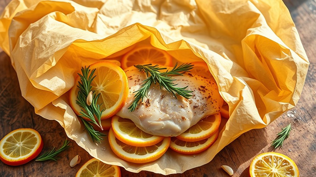 citrus infused herb chicken dish