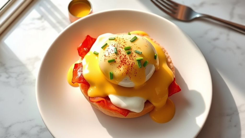 cloud bread eggs benedict
