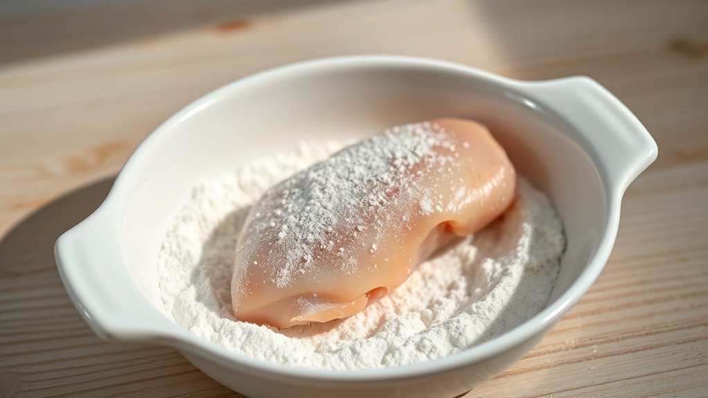 coat in seasoned flour