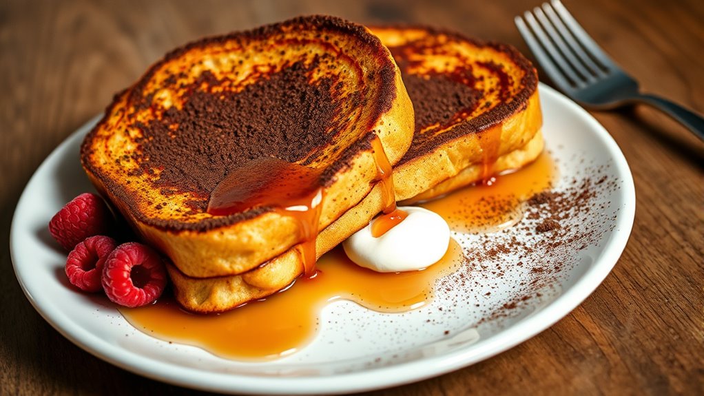 cocoa dusted breakfast delight