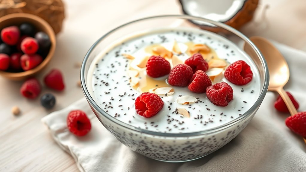 coconut chia seed pudding