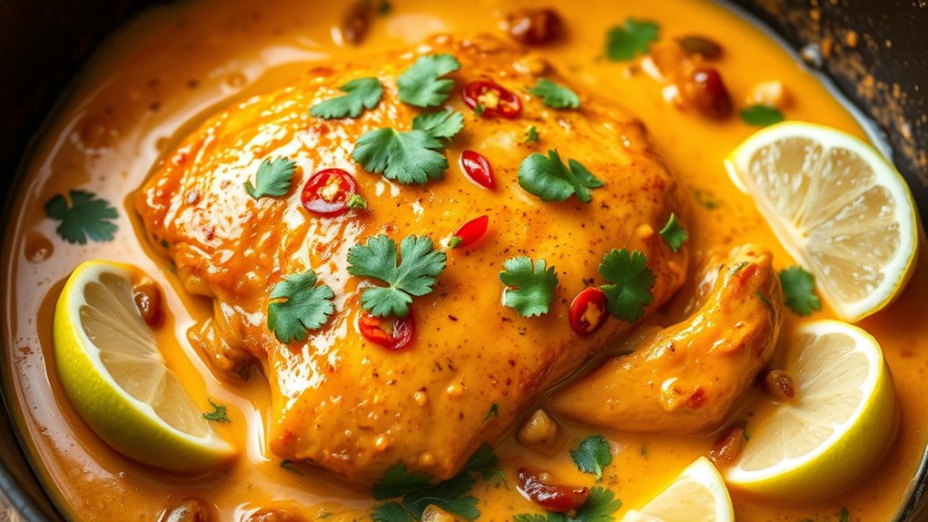 coconut flavored chicken dish