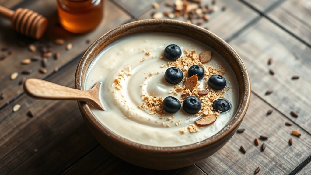 coconut flaxseed breakfast porridge