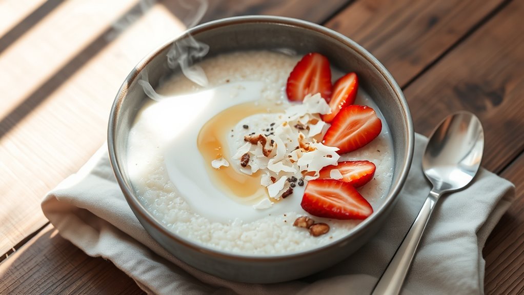 coconut millet breakfast porridge