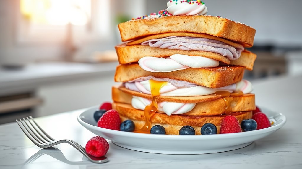 colorful whimsical breakfast delight
