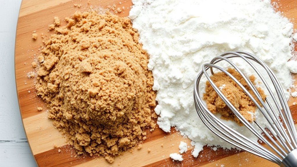 combine flour and sugar