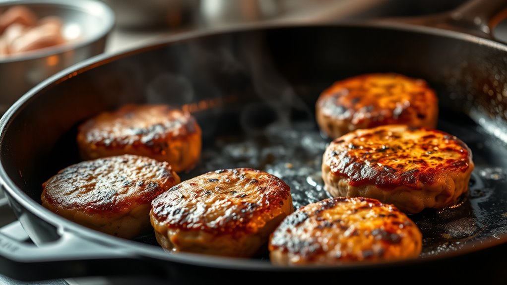 cook patties with precision