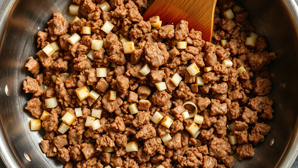 cook seasoned ground beef