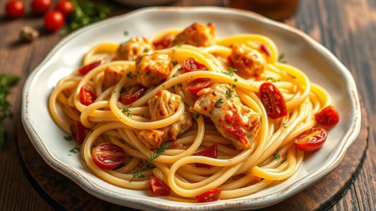 creamy chicken pasta dish