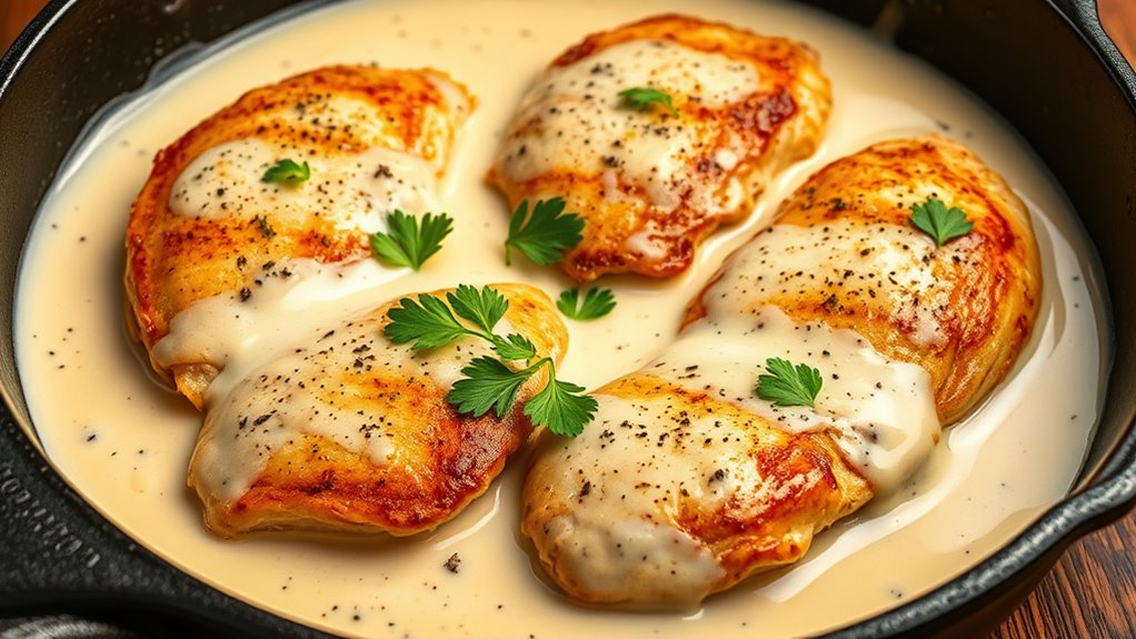 creamy chicken with parmesan