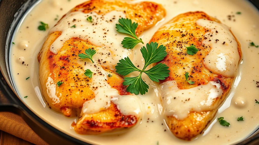 creamy chicken with parmesan