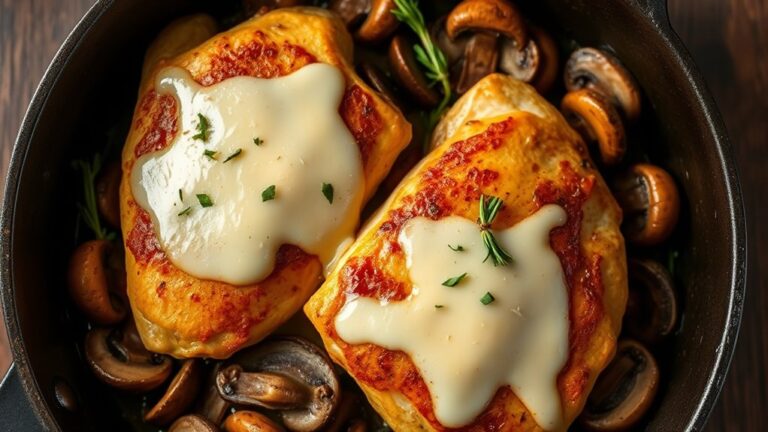 creamy mushroom chicken dish