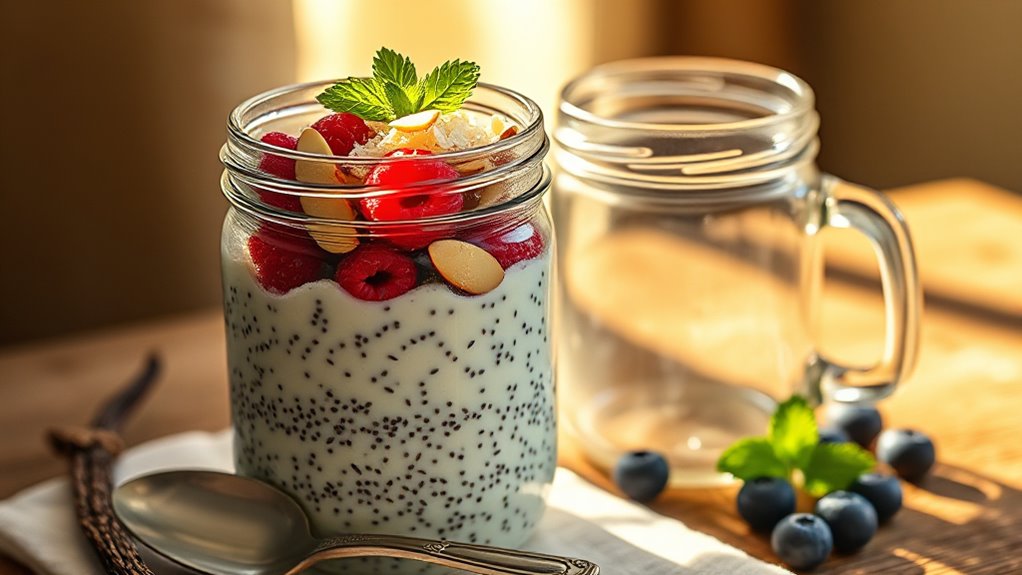 creamy vanilla chia pudding