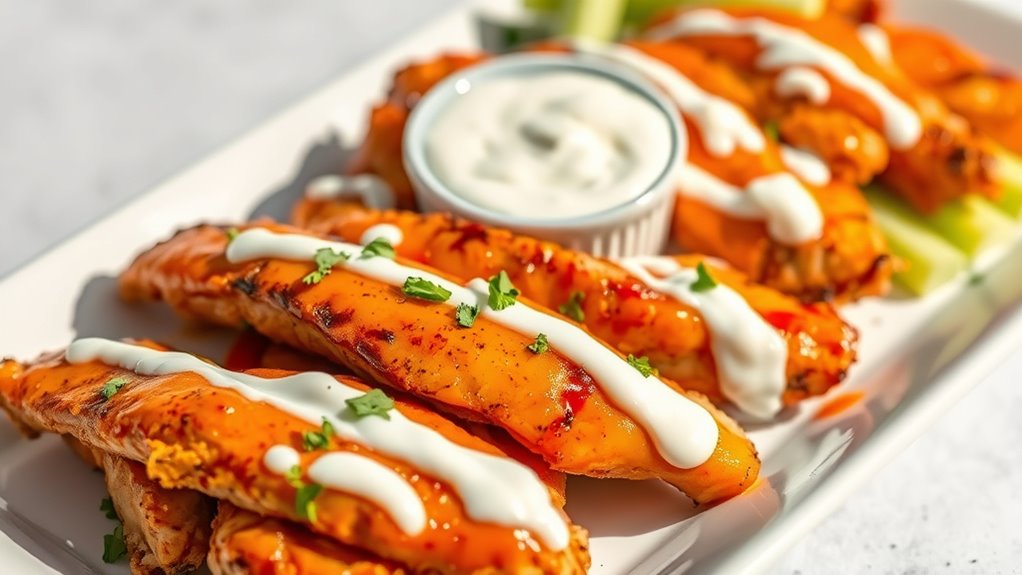 crispy buffalo chicken strips