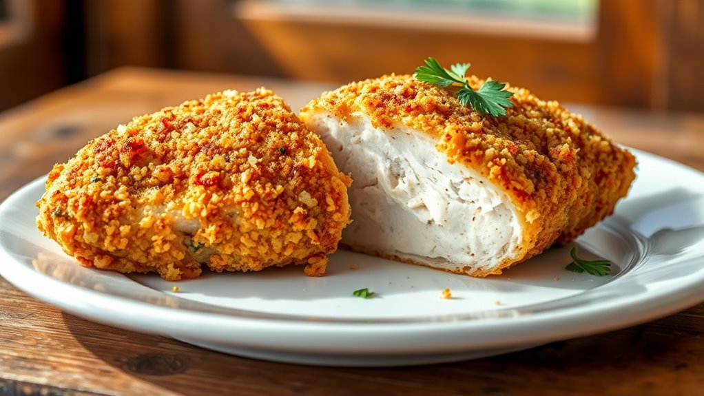 crispy cheesy baked chicken