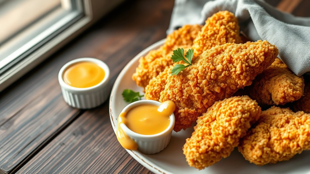 crispy honey mustard chicken