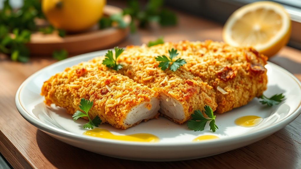 crispy parmesan crusted chicken