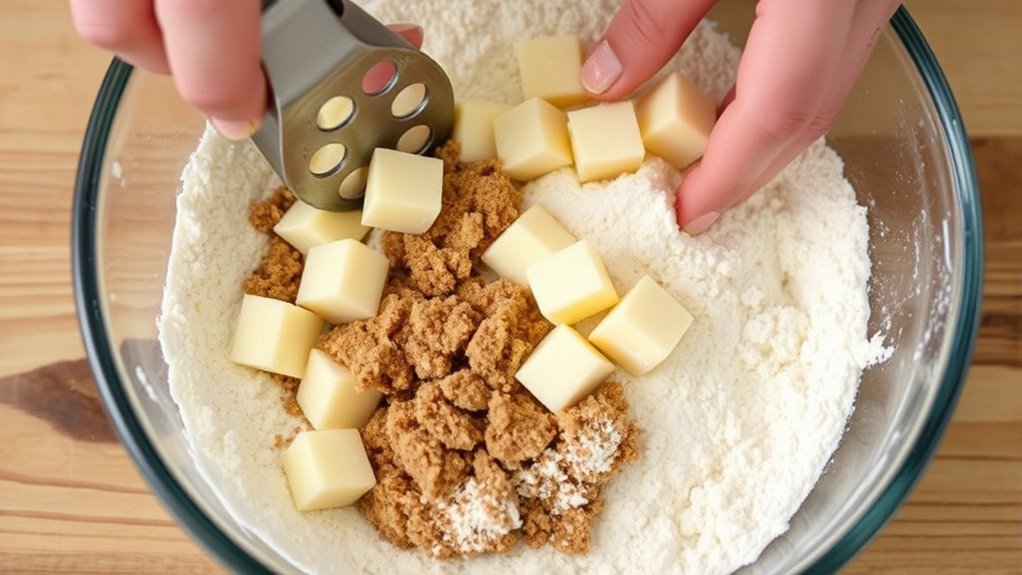cut butter into mixture