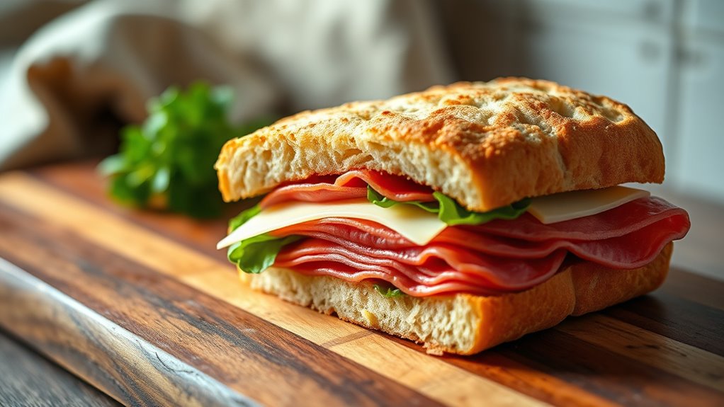 cut sandwich in half