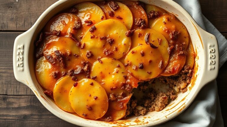 delicious hamburger potato casserole