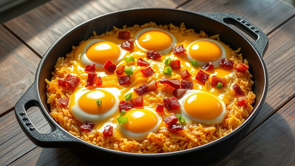 delicious hash brown skillet
